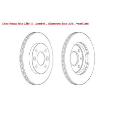 DISC FRANA FATA CLIO II SYMBOL DISC FRANA FATA CLIO II SYMBOL