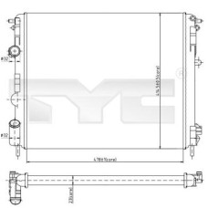 RADIATOR RACIRE LOGAN 1,4 si 1,6 cu A.C.
