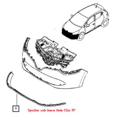 SPOILER SUB BARA FATA CLIO 4    960157969R